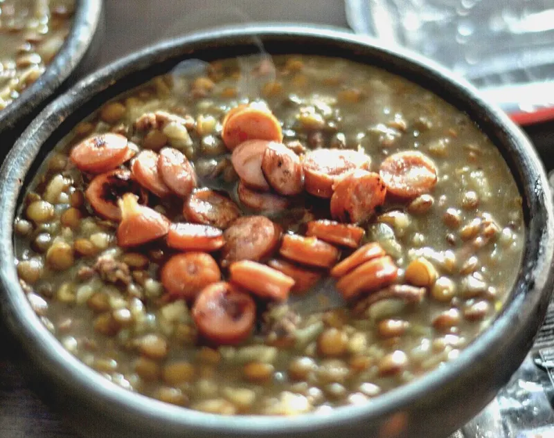 Cazuela de lentejas con chorizo